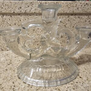 Elegant Glass Candle Holder